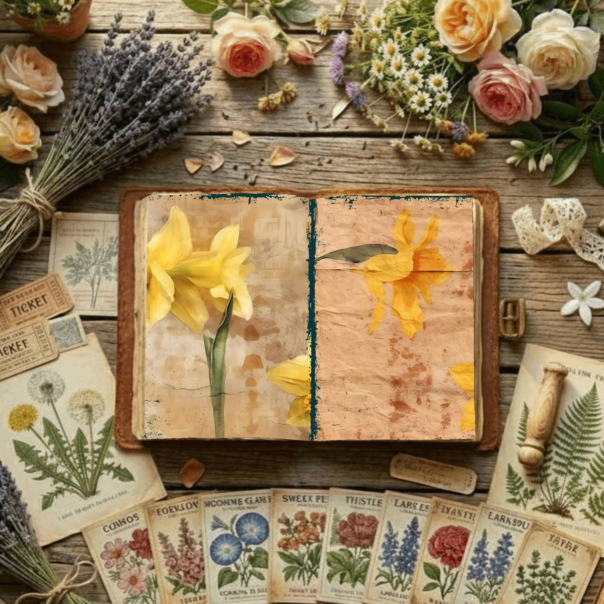 Floral Digital Papers