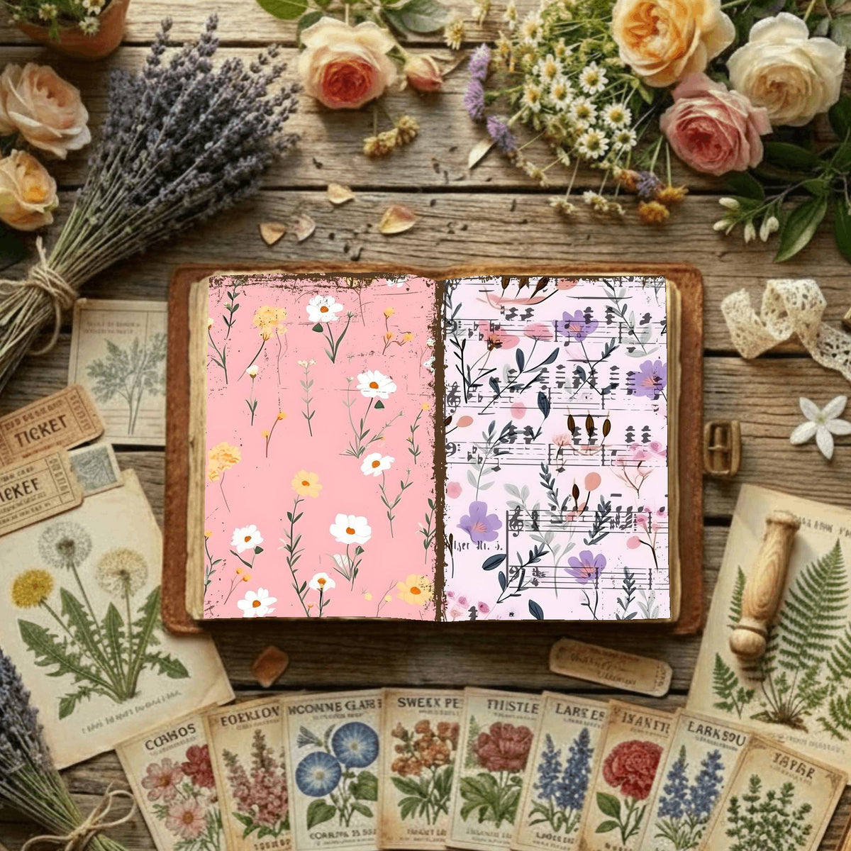 Floral Digital Papers