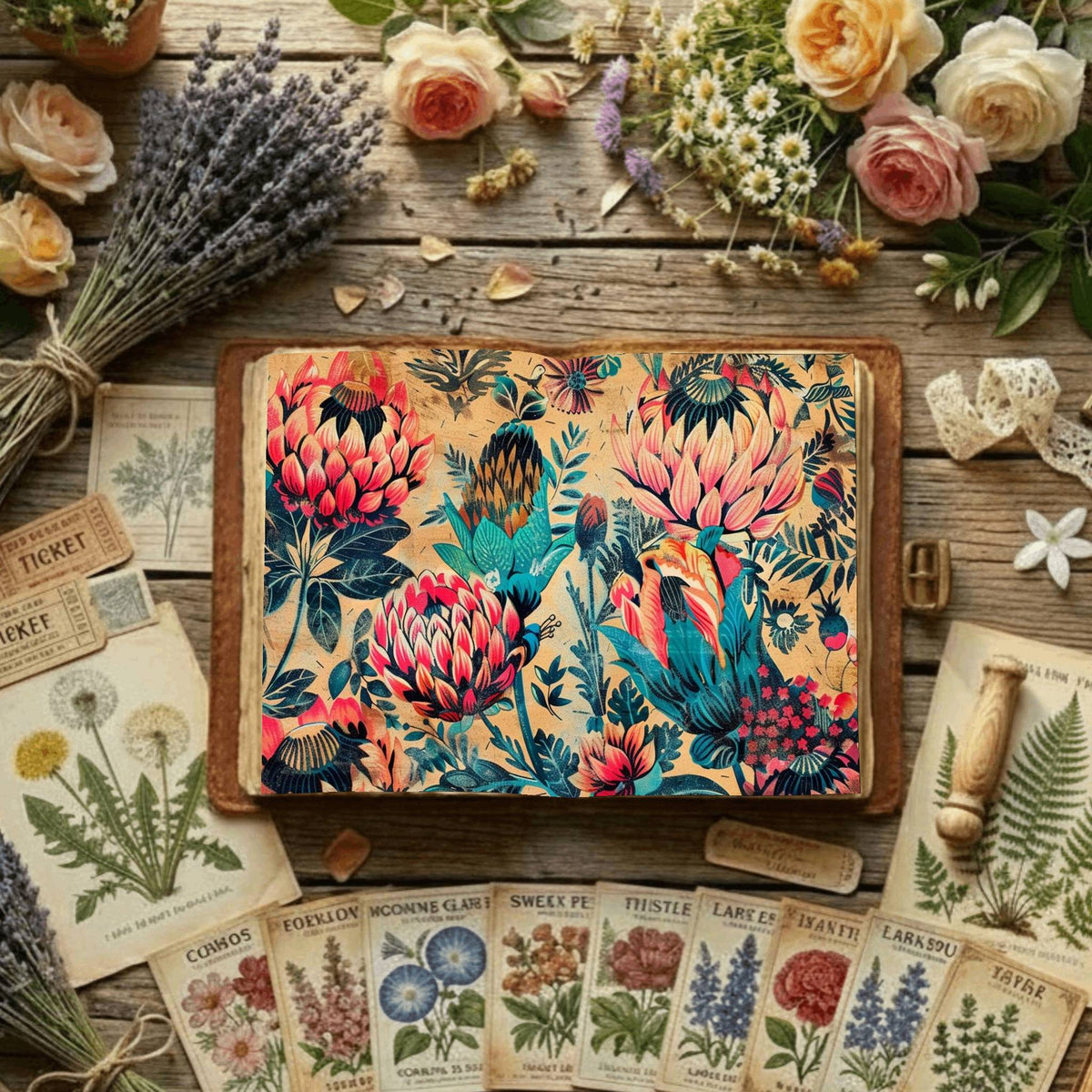 Floral Digital Papers