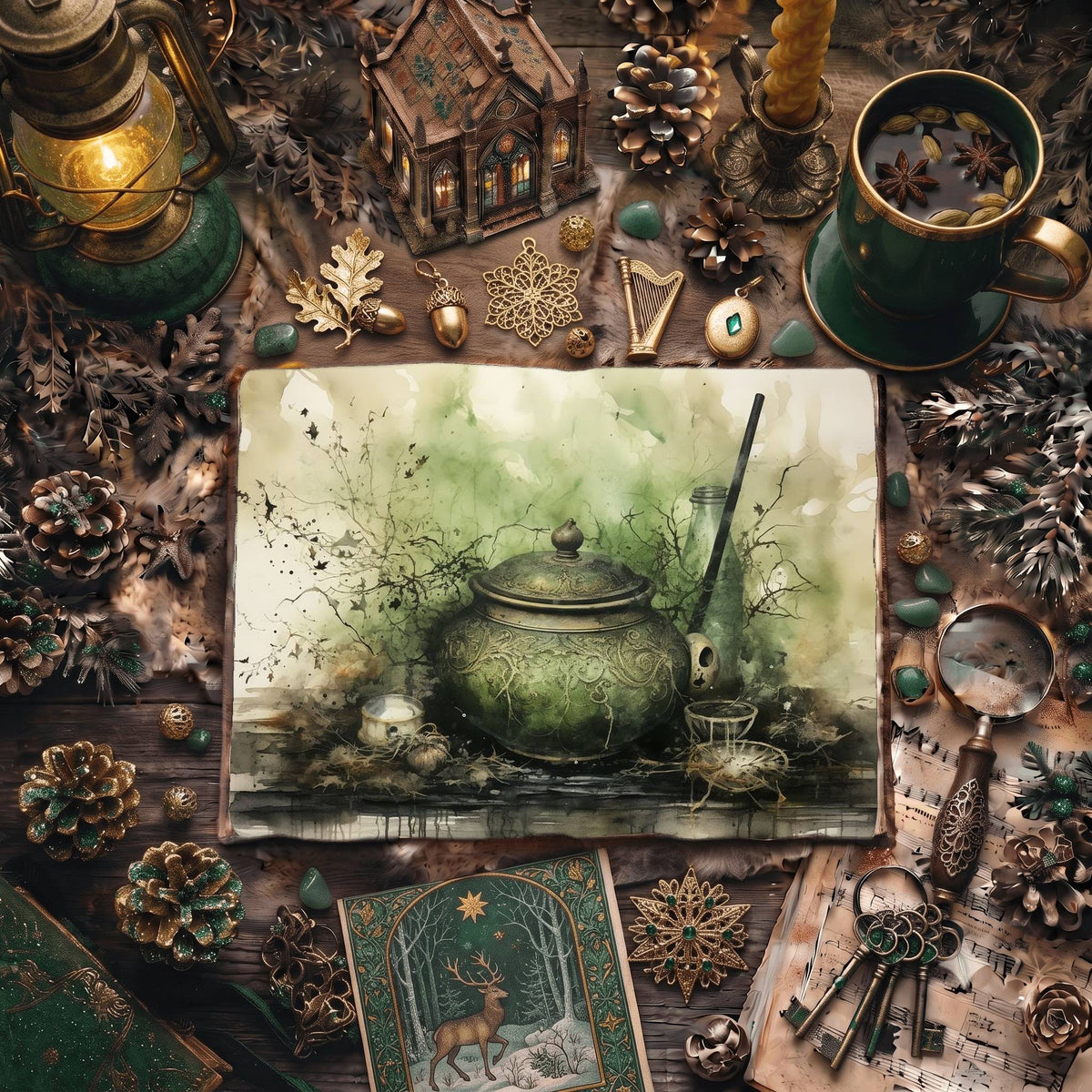 Forest Witch Digital Papers