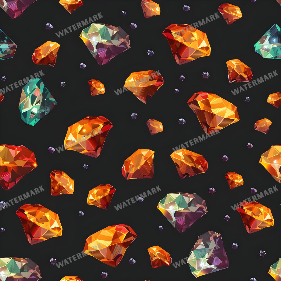 Gems Seamless Pattern