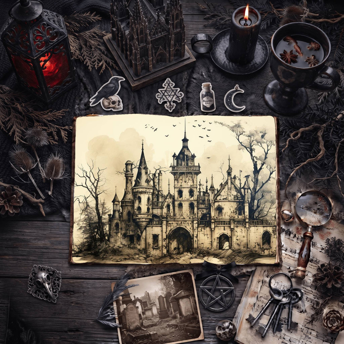 Gothic Digital Papers