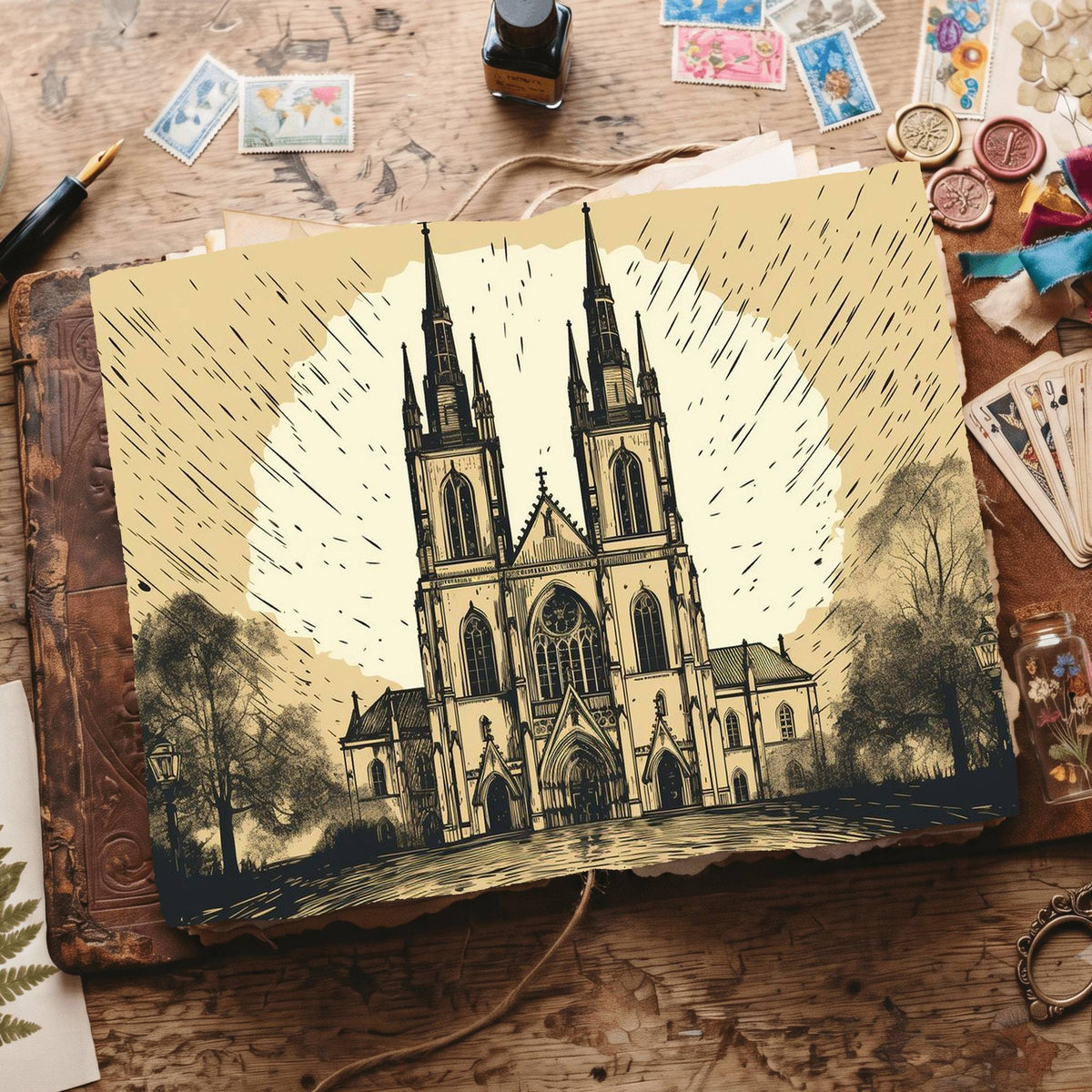 Gothic Digital Papers