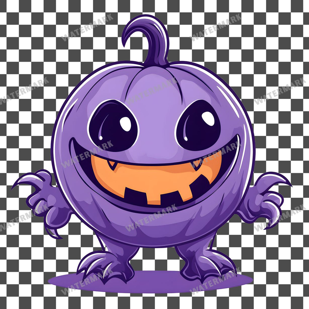 Halloween Kawaii Style Clipart Pngs