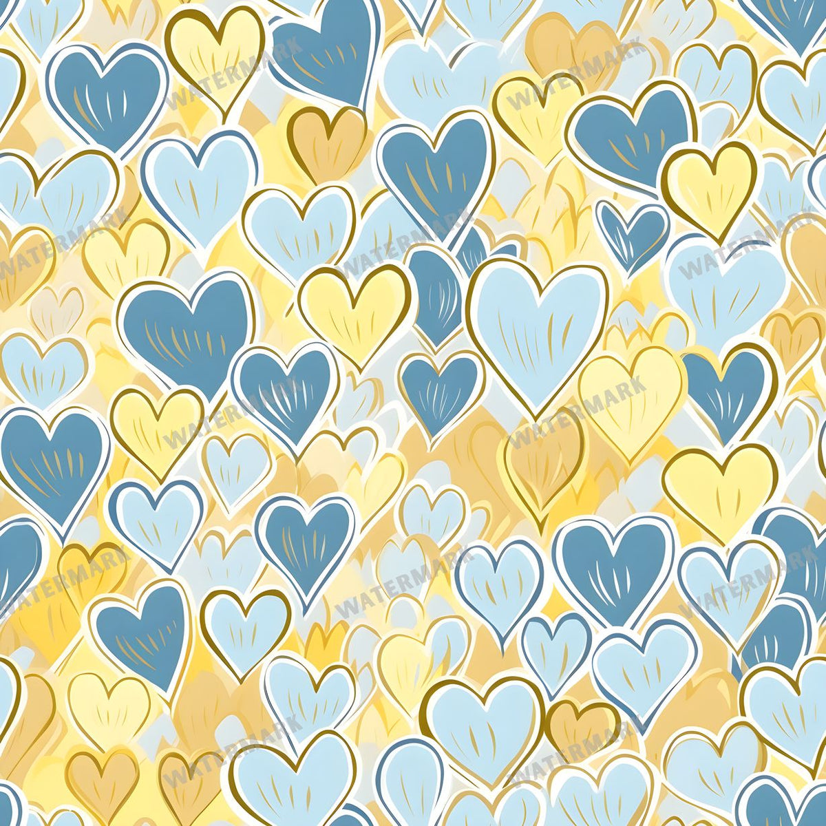 Hearts Seamless Pattern