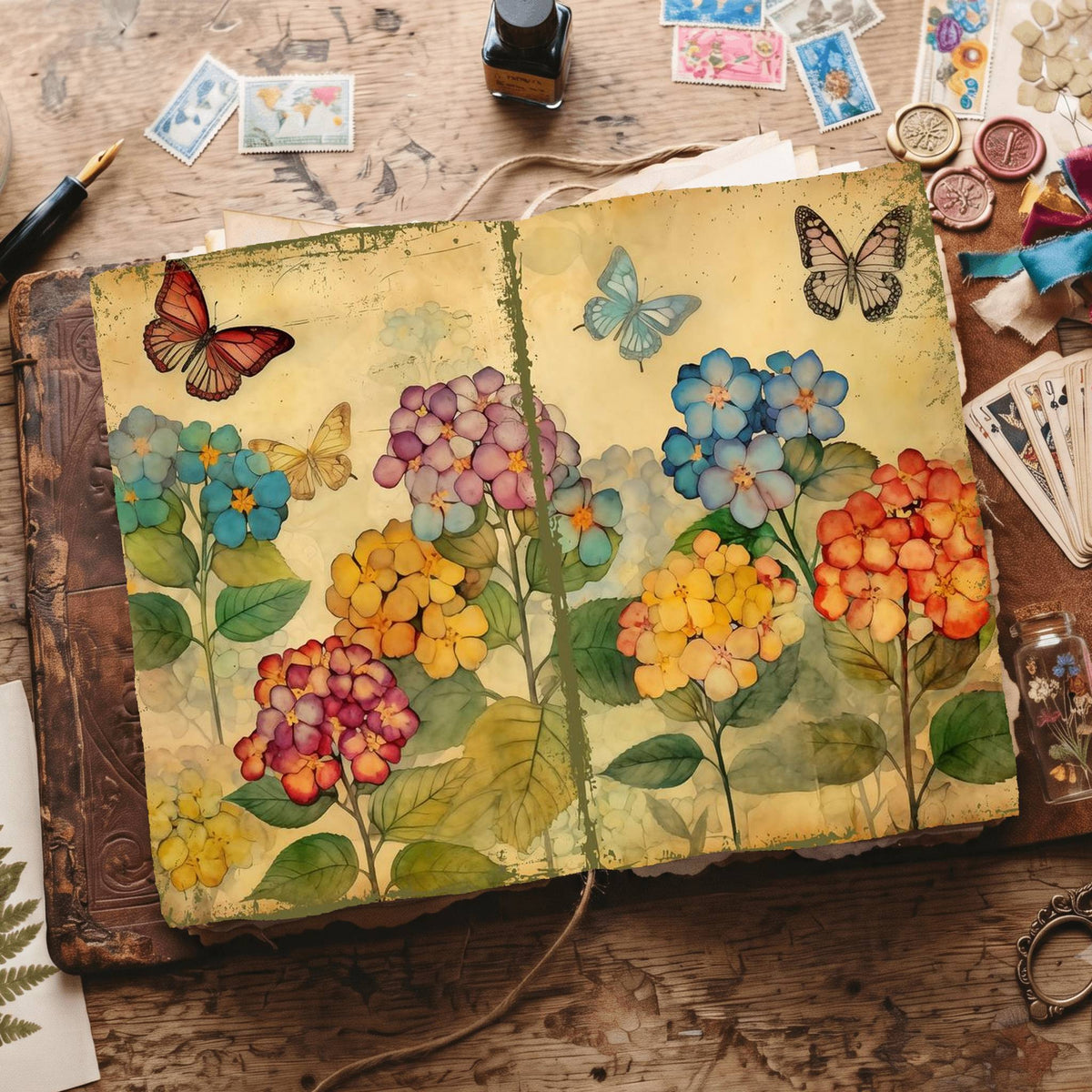Hydrangea Digital Papers