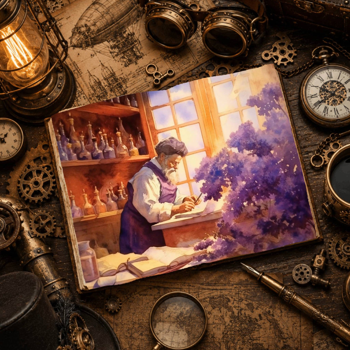 Lavender Apothecary Digital Papers