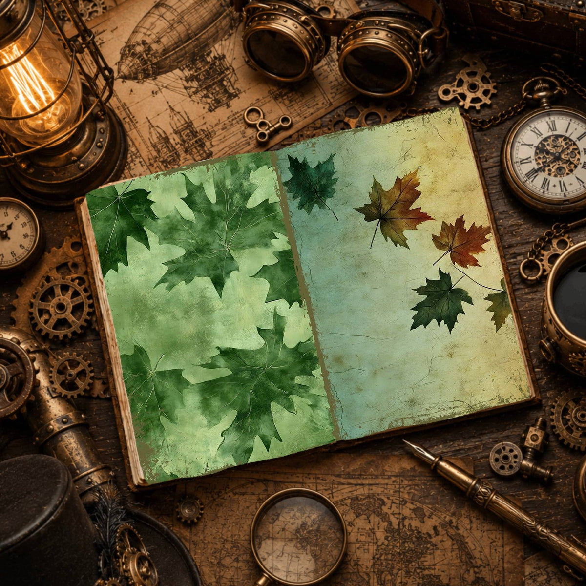 Leaves Digital Papers