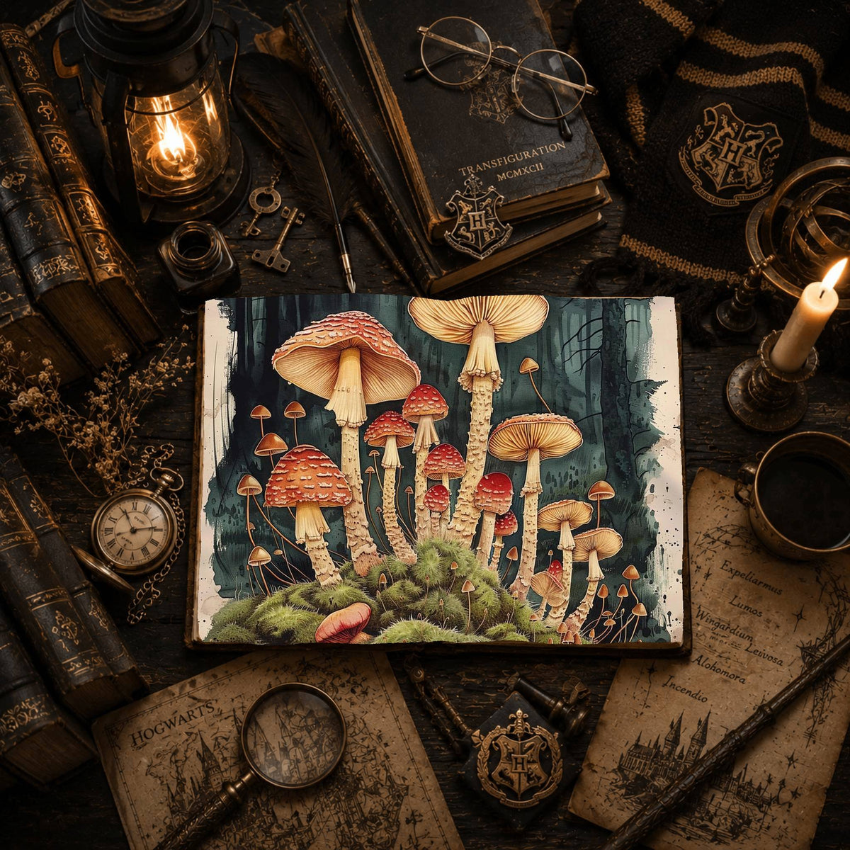 Magic Mushrooms Digital Papers