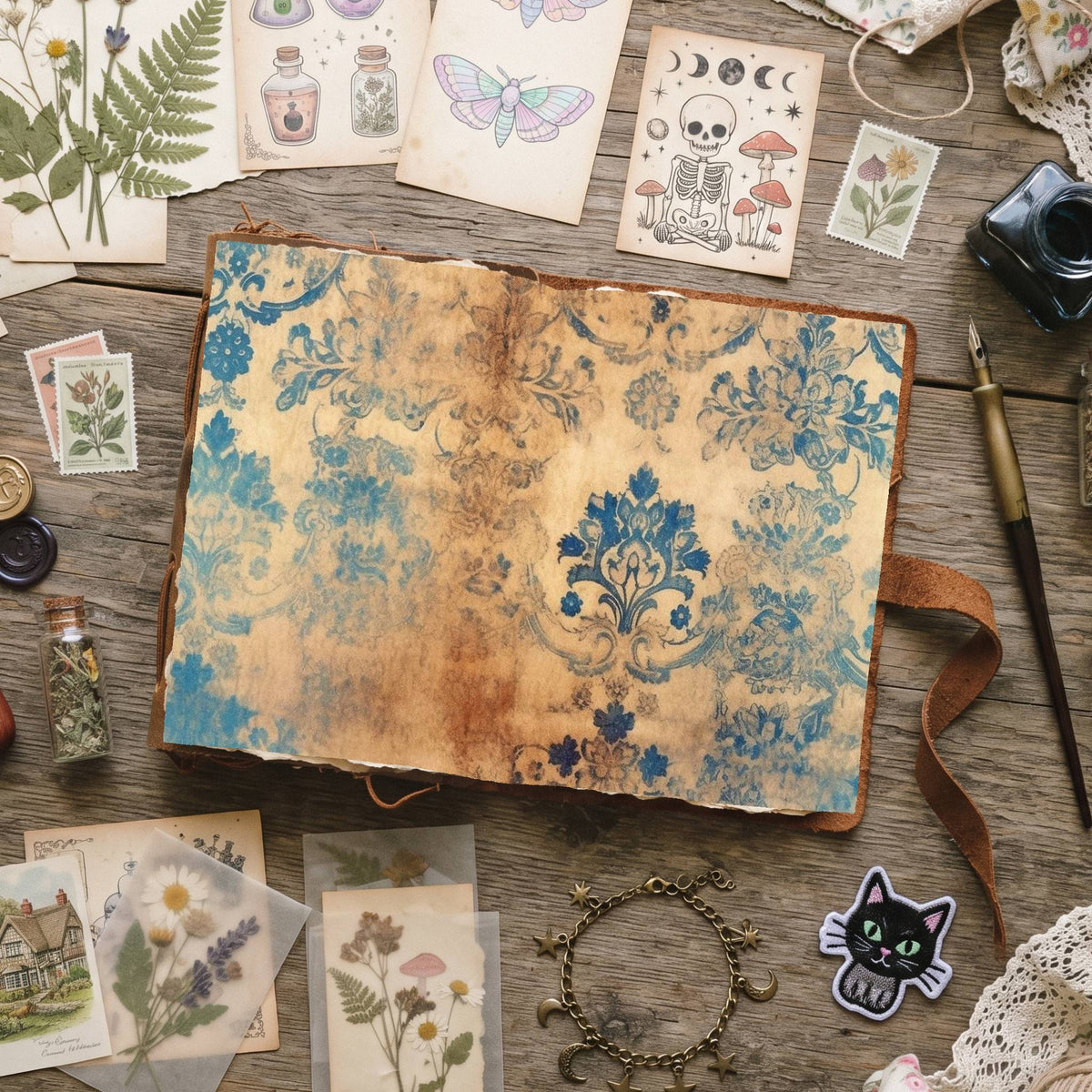 Mixed Damask Digital Papers