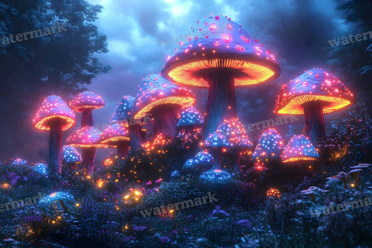 Mushroom Forest Backdrop Images