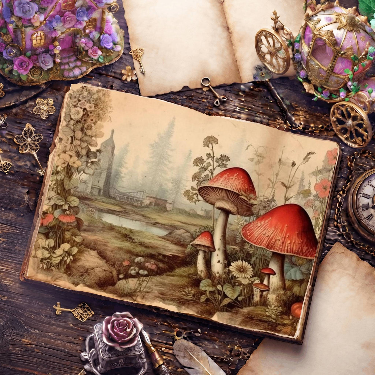 Mushroom Digital Papers