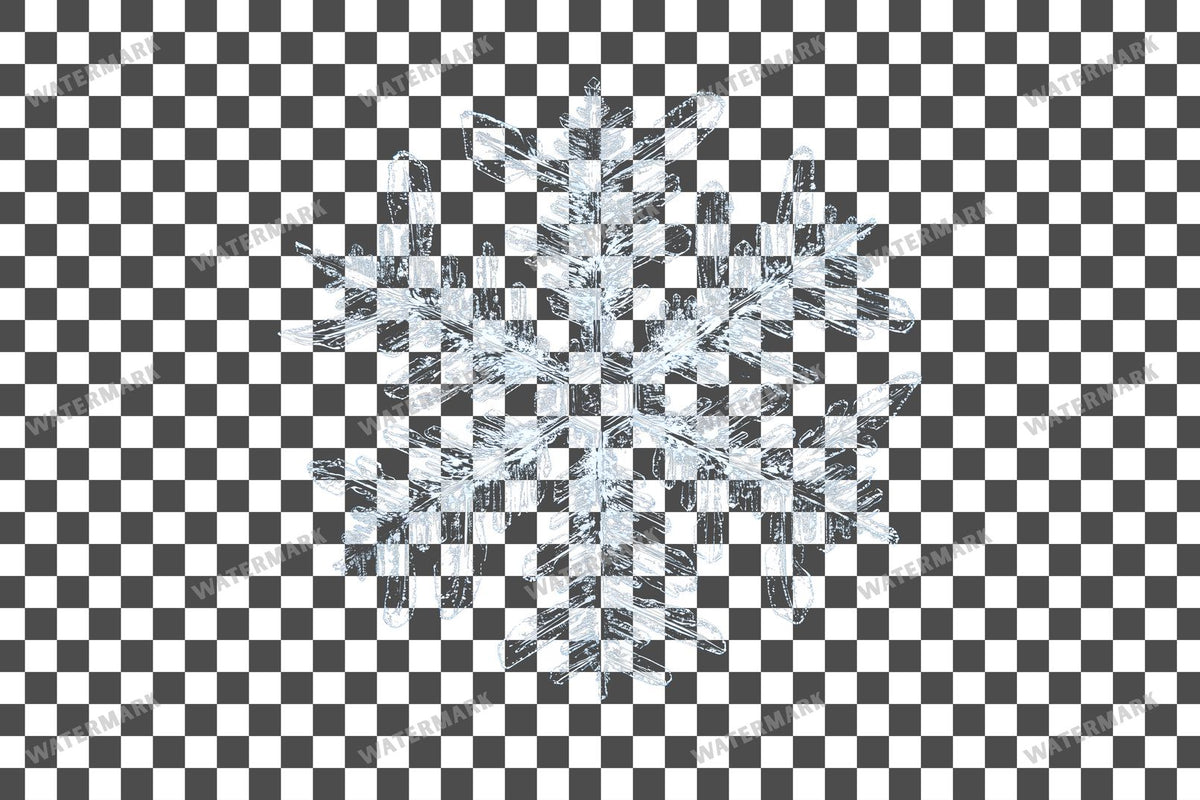 Snowflake Flurry Overlay Swirling Flakes