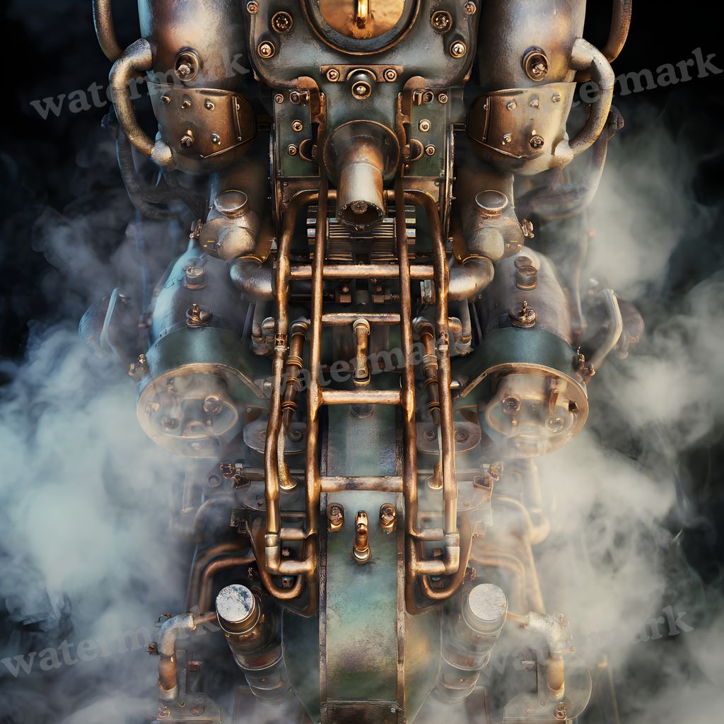 Steampunk Machine Frame Backdrop Images