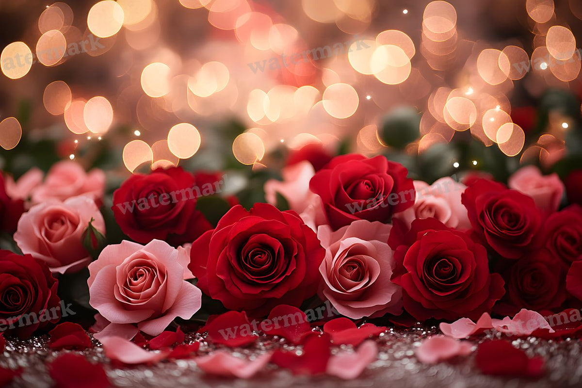 Valentine Rose Garden digital photo backdrop for photo editing, preview 16