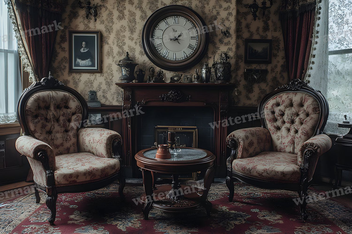 Victorian Cinematics digital photo backdrop for photo editing, preview 16