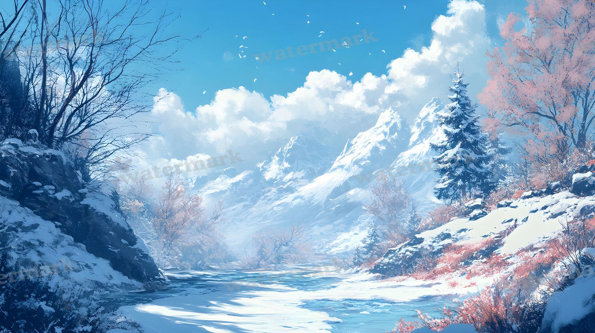 Winter Snow Backdrop Images
