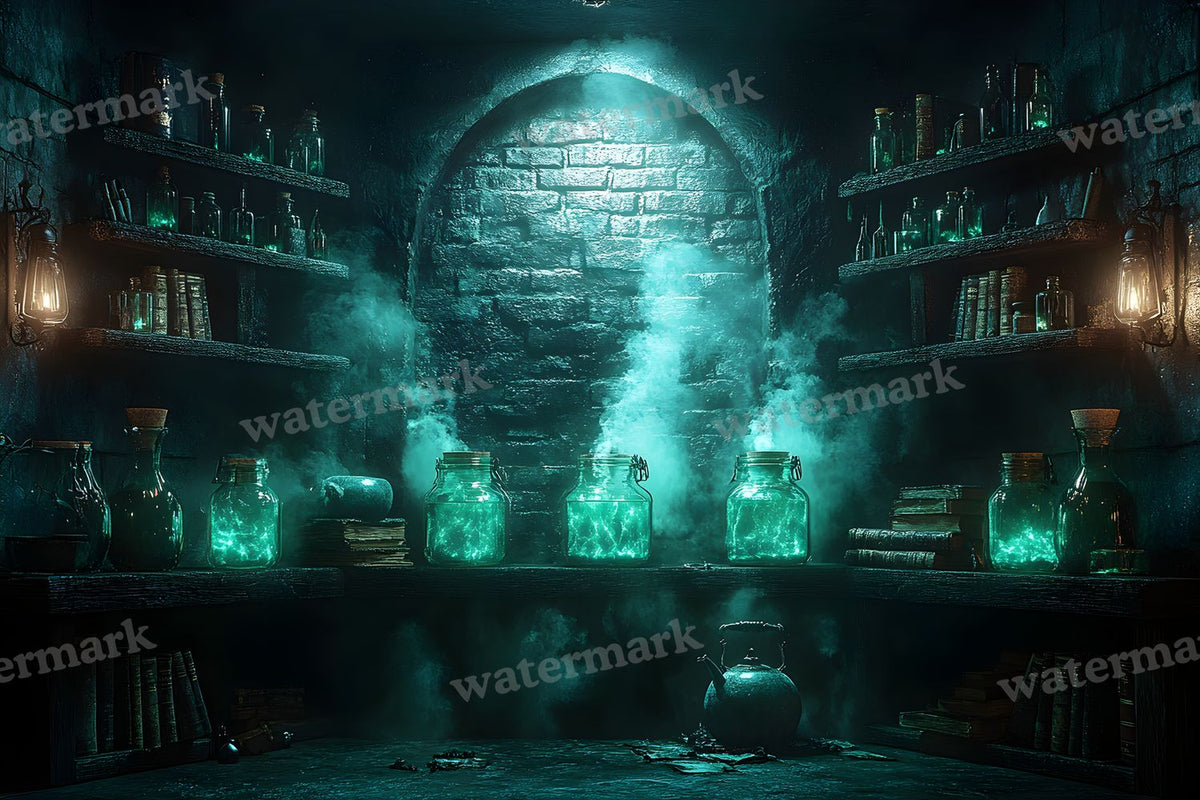 Witch Potion Room Backdrop Images
