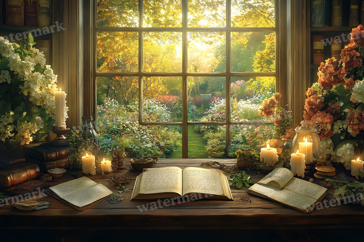 Witch’Study Desk Backdrop Images