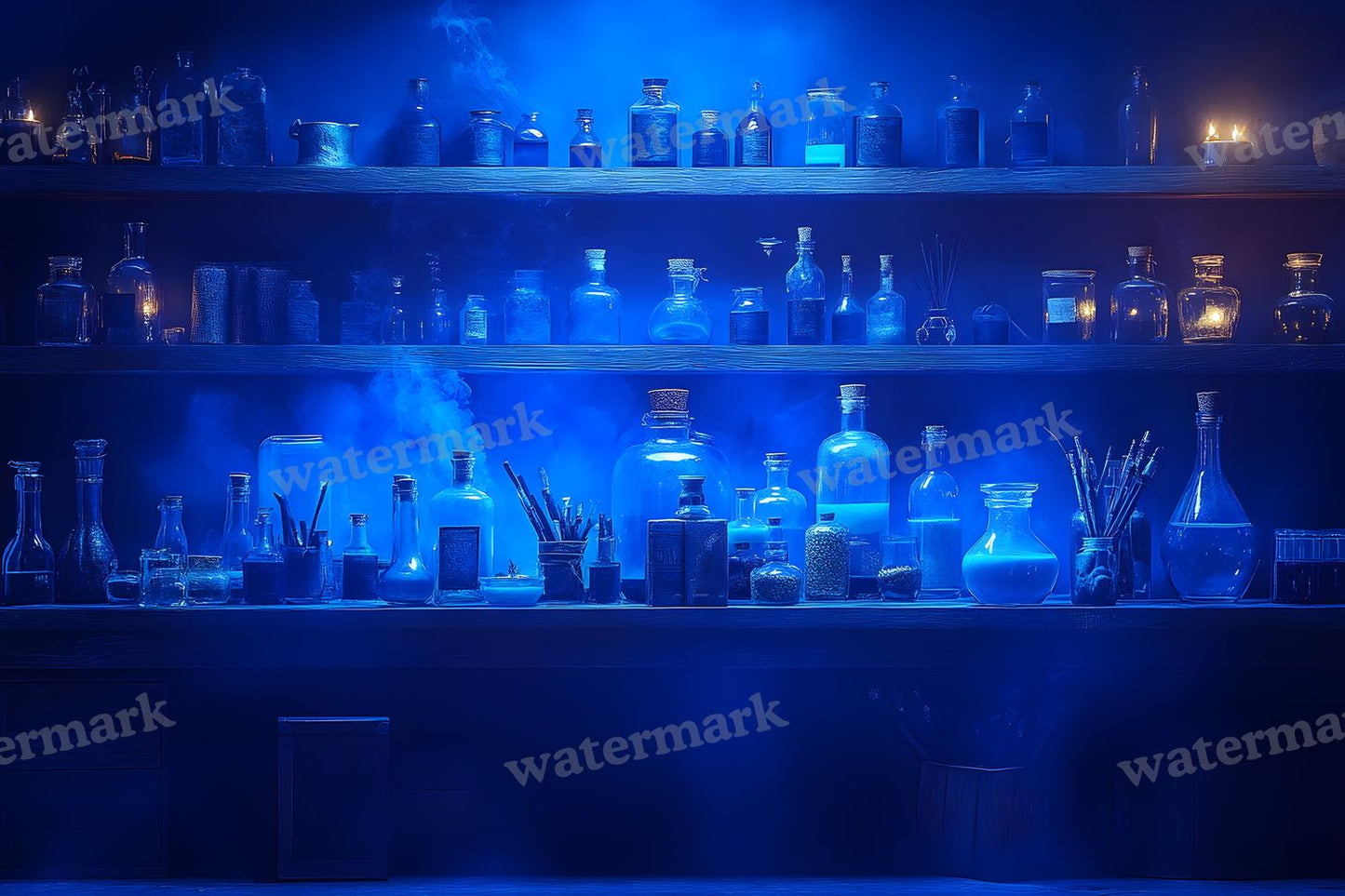 Witchs Apothecaryblue Backdrop Images