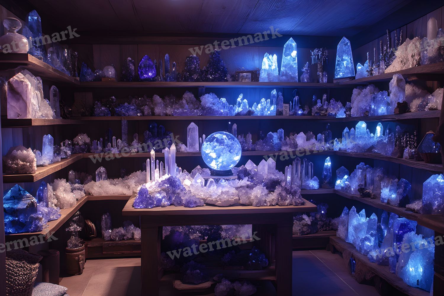 Witchs Crystal Den Backdrop Images