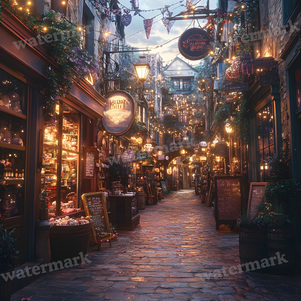 Wizarding Alley Backdrop Images
