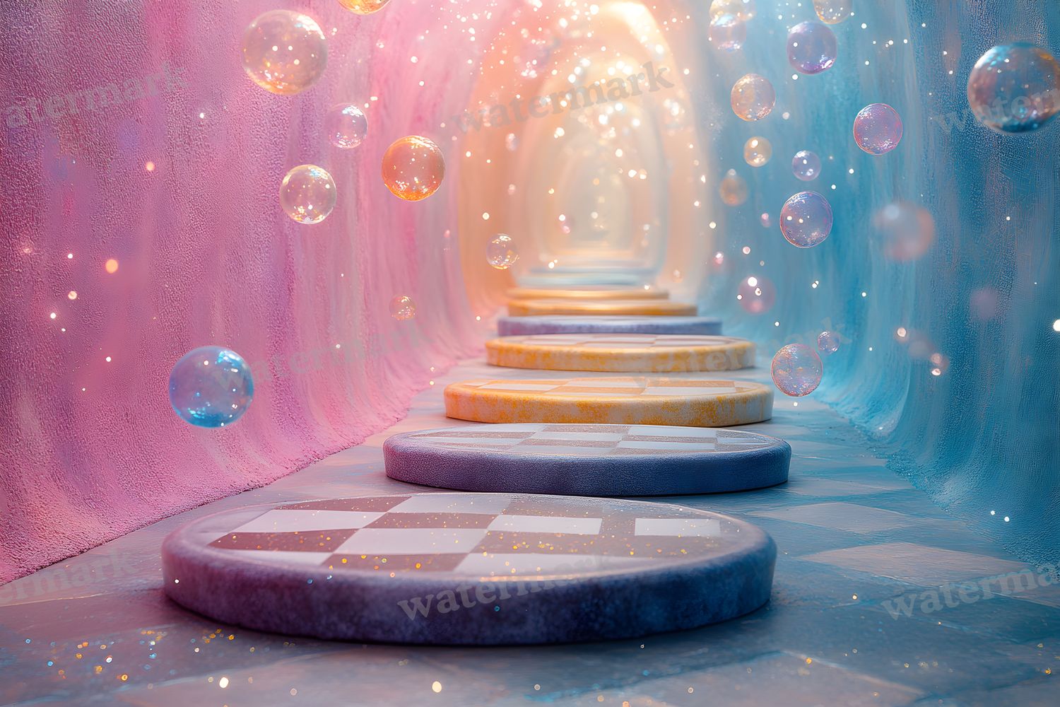Wonderland Checkers Backdrop Images