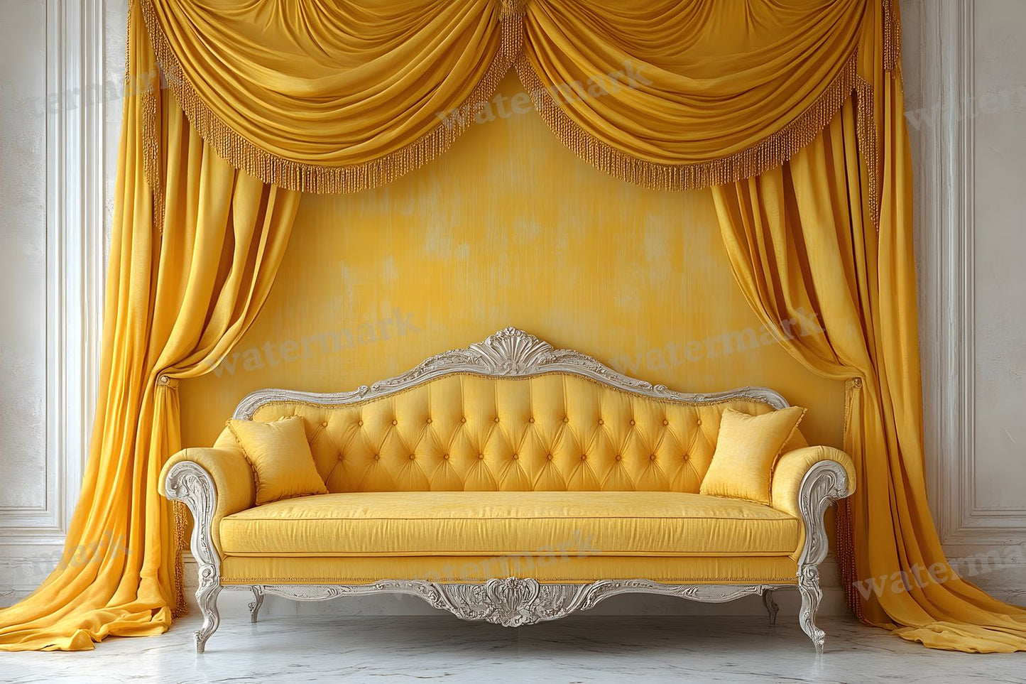 Yellow Vintage Room Backdrop Images