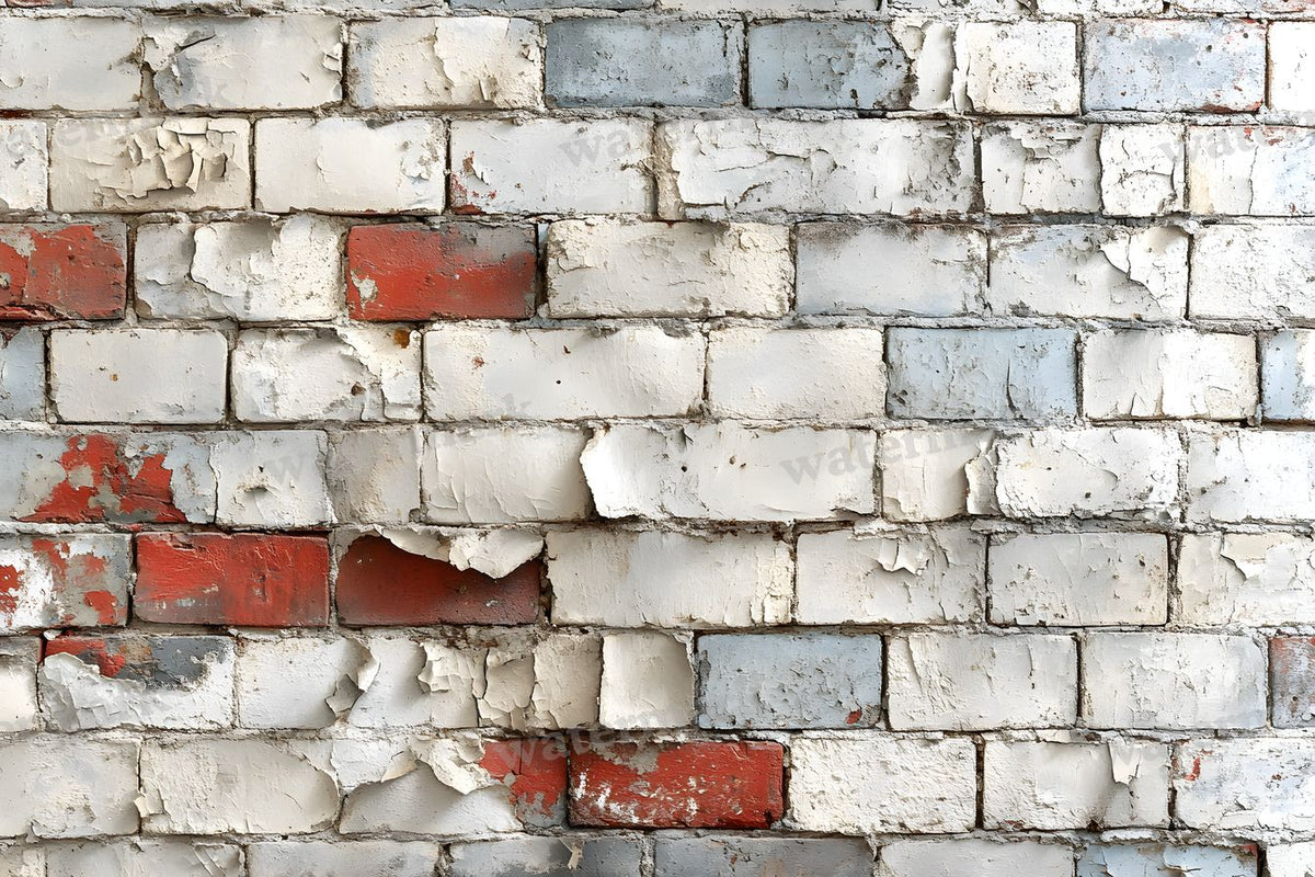 Aged Whitewashed Bricks Backdrop Images