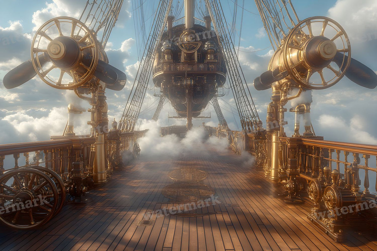 Airship Deck Backdrop Images