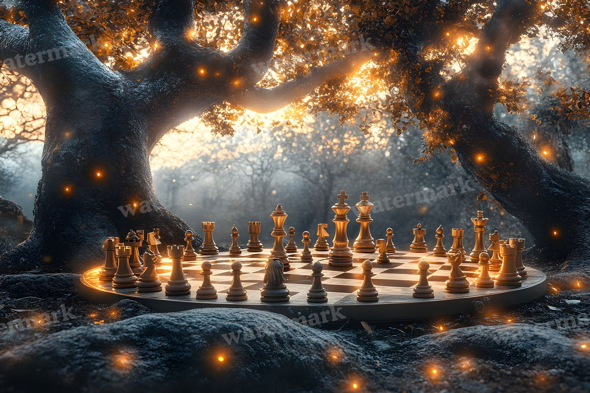 Alice Oversized Chessboard Backdrop Images