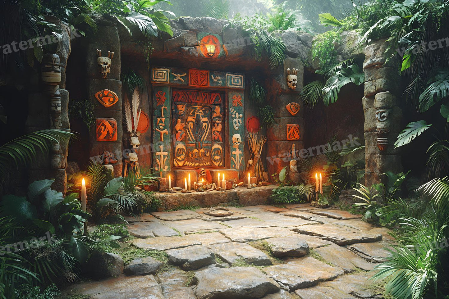 Amazonian Shamanic Ritual Backdrop Images
