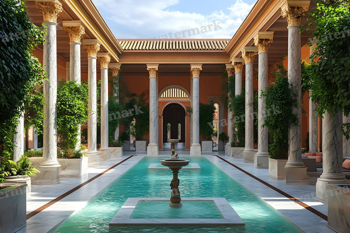 Ancient Roman Courtyard Backdrop Images