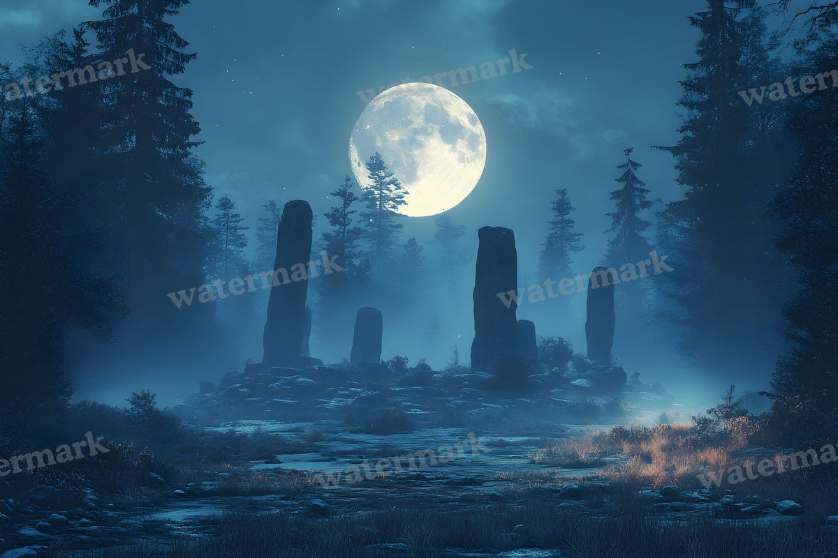 Ancient Stone Circle Clearing Backdrop Images