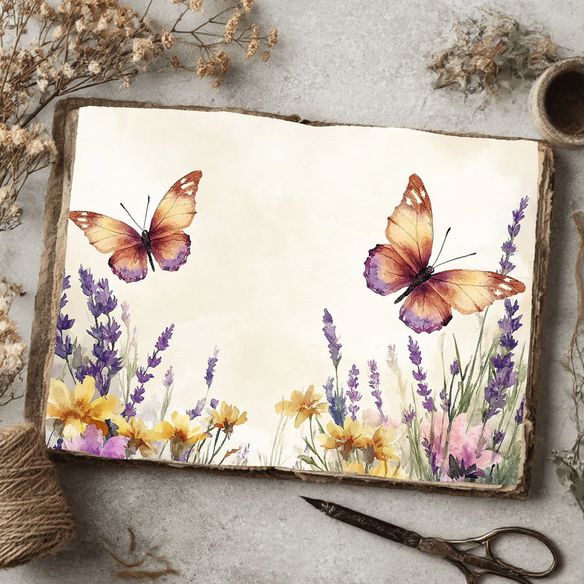 Butterfly Wildflower Meadow Writing Paper