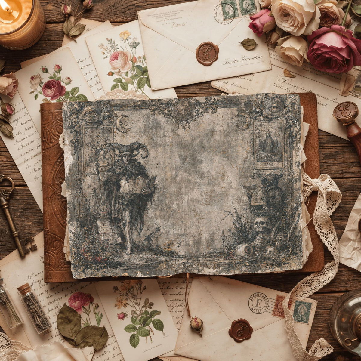 Gothic Tarot Journal Paper