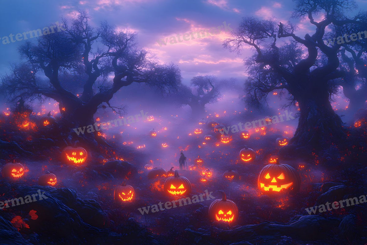 Pumpkin Field Curse Backdrop Images