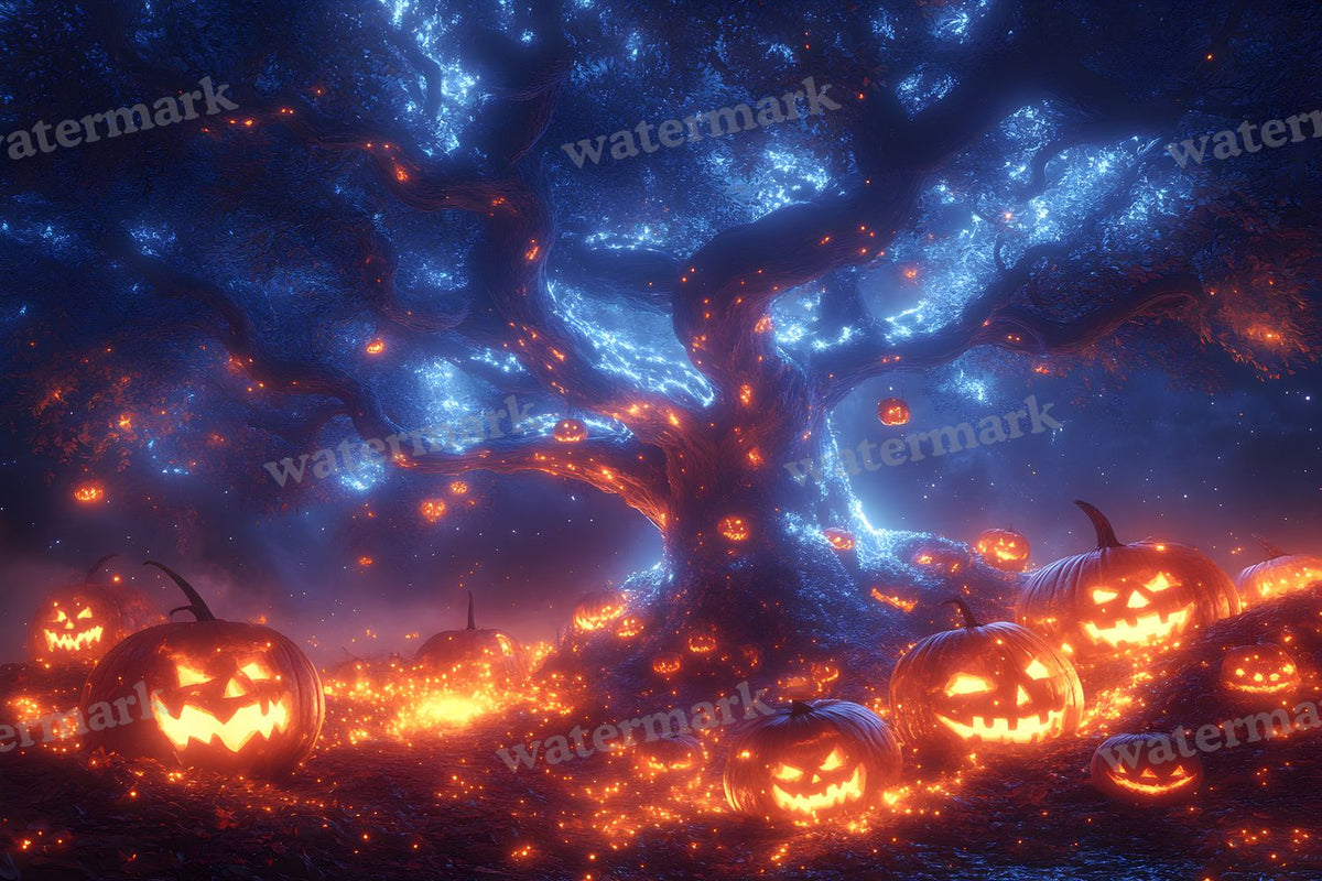Pumpkin Grove Magic Backdrop Images