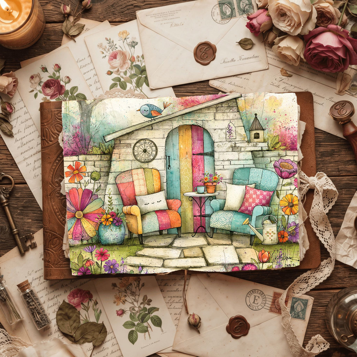 Romantic Garden Scene
