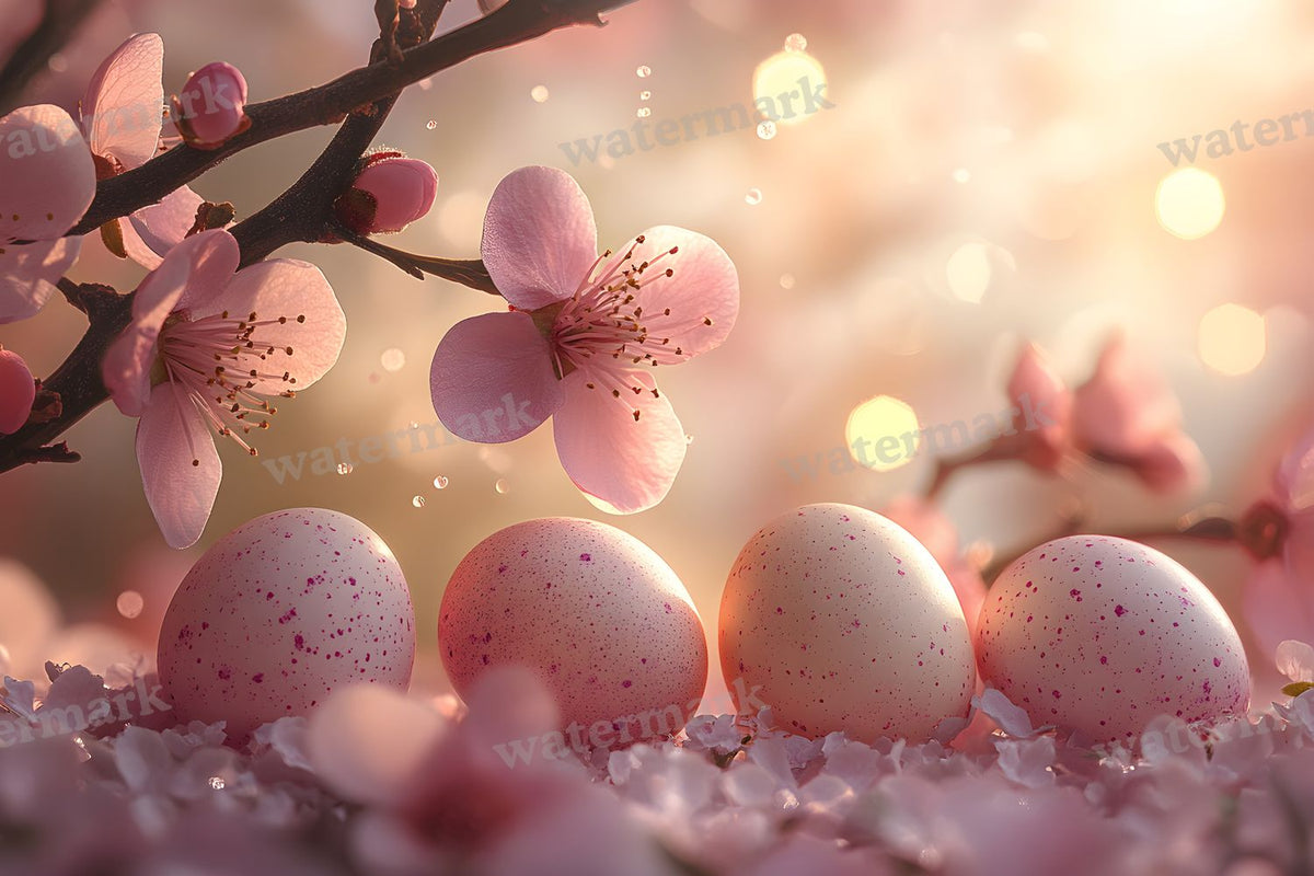 Spring Blossomeggscene Backdrop Images
