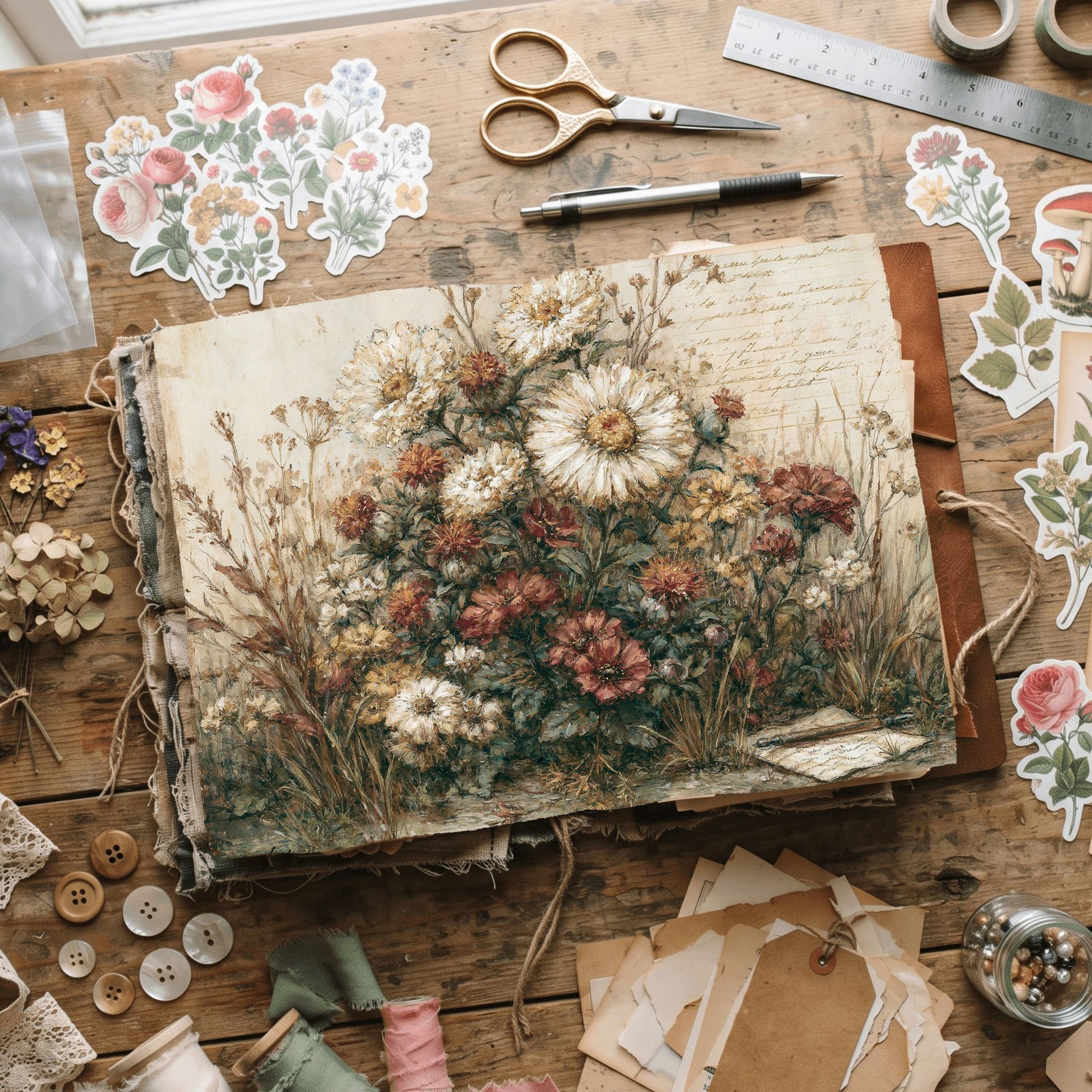 Wildflower Meadow Printable Paper