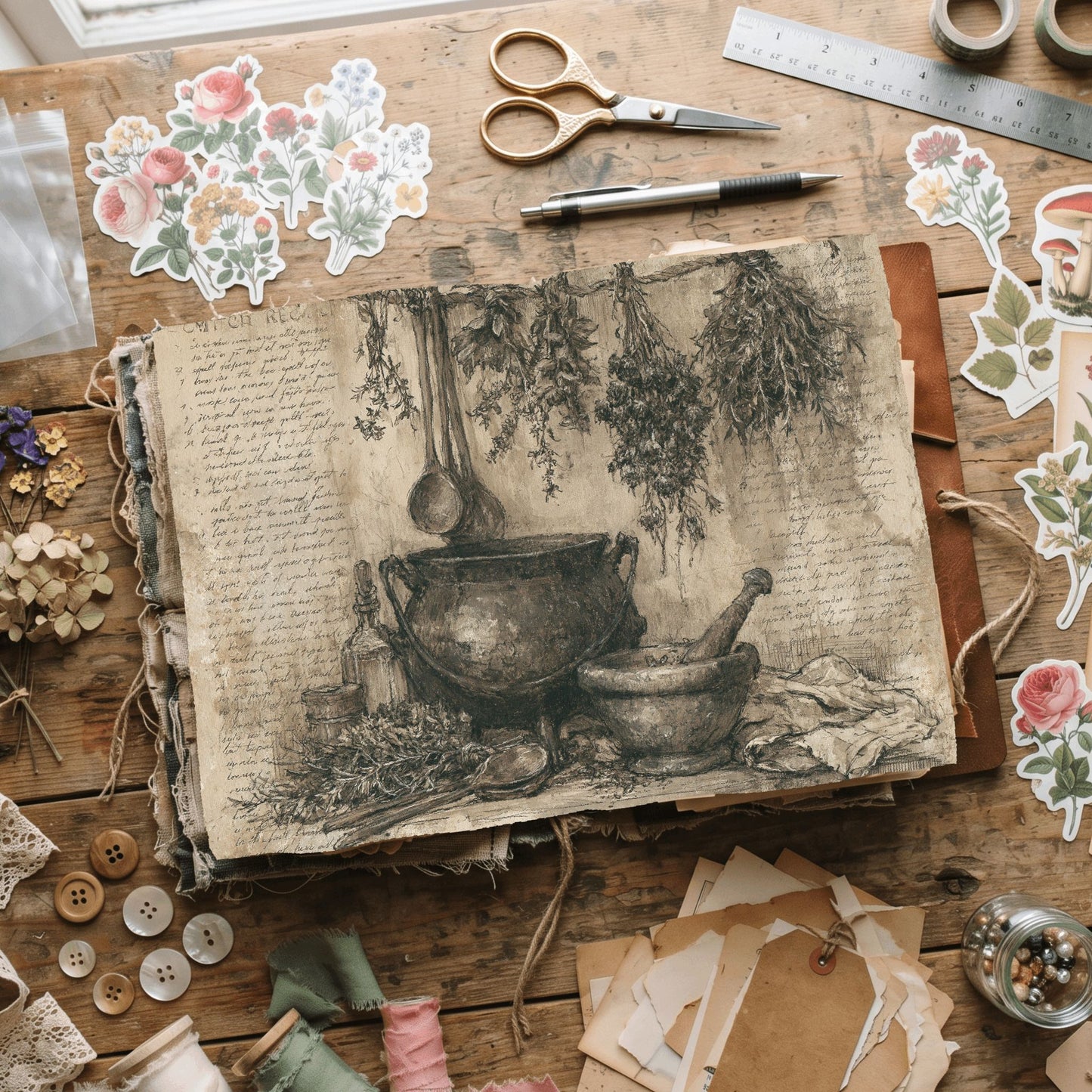 Witch'S Kitchen Recipe Journal Page