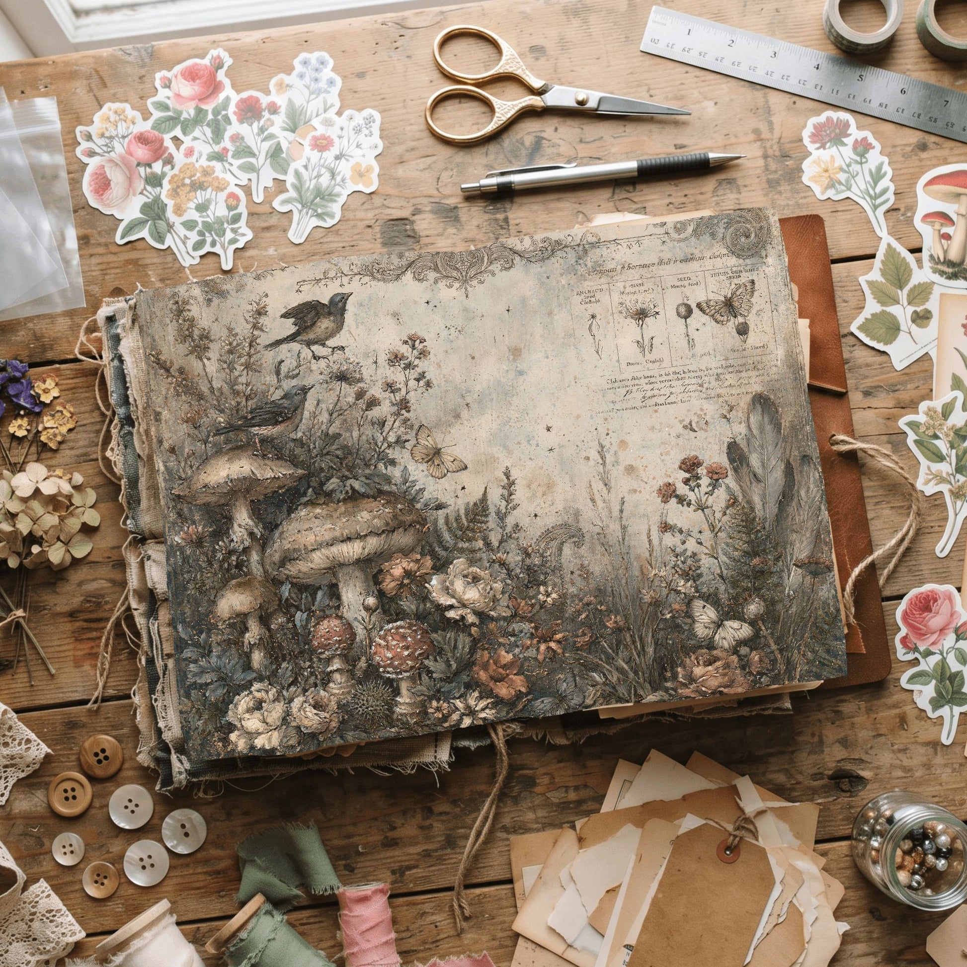 Woodland Hippie Ephemera Paper
