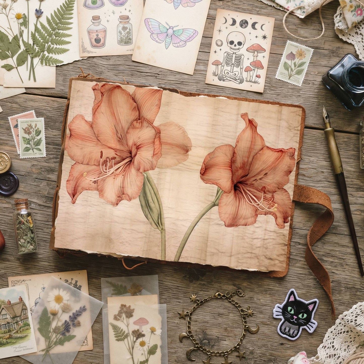 Amaryllis Digital Papers