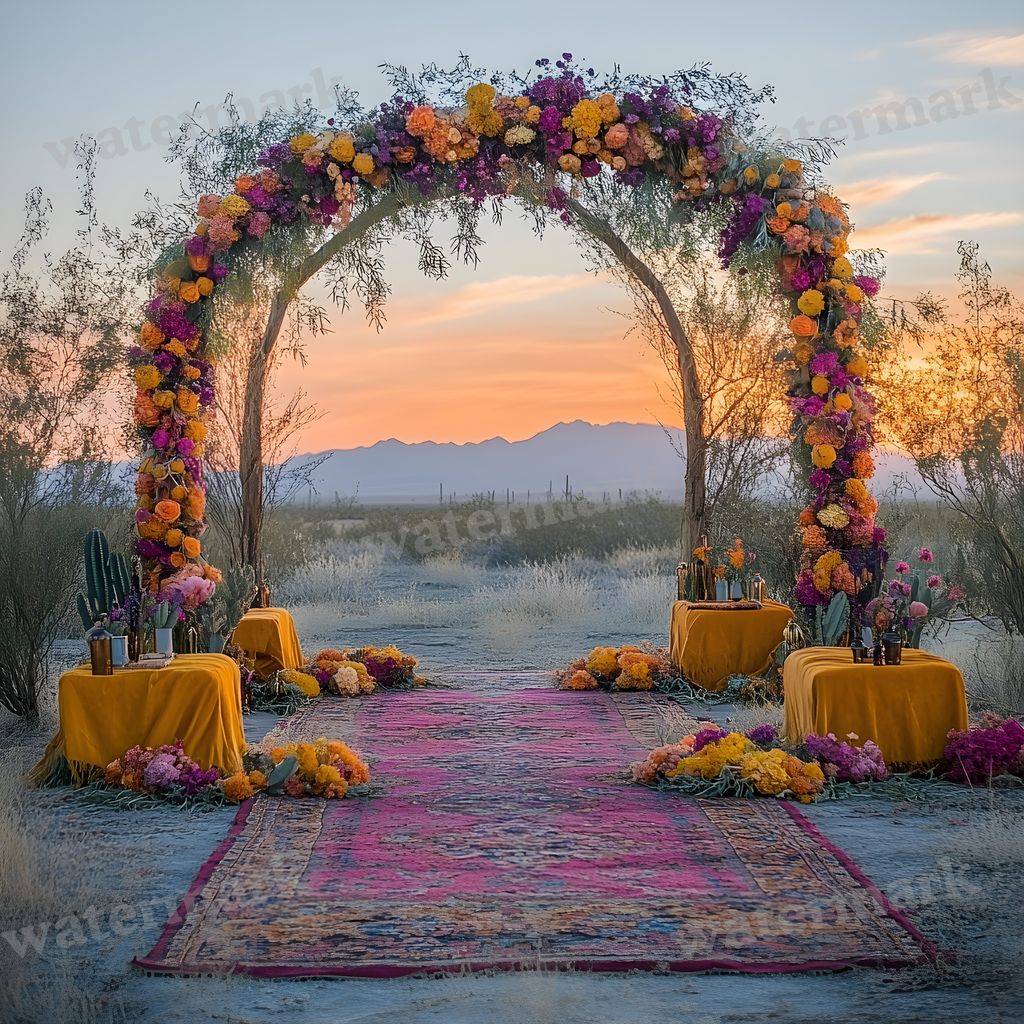 Bohemian Desert Backdrop Images