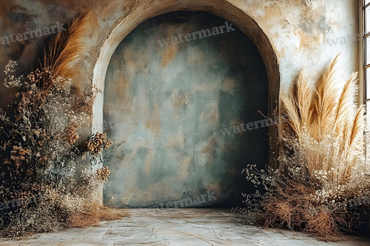Boho Olive Arch Backdrop Images