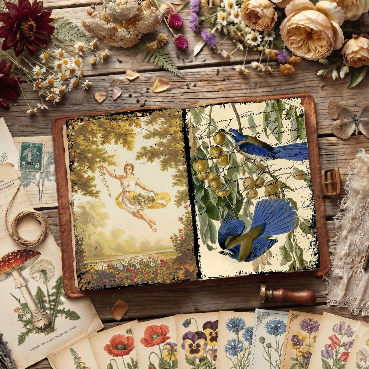 Botanical Illustrations Digital Papers