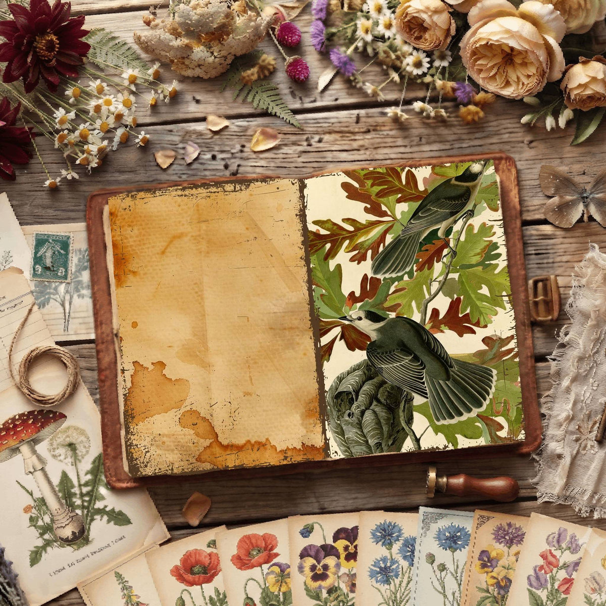 Botanical Illustrations Digital Papers
