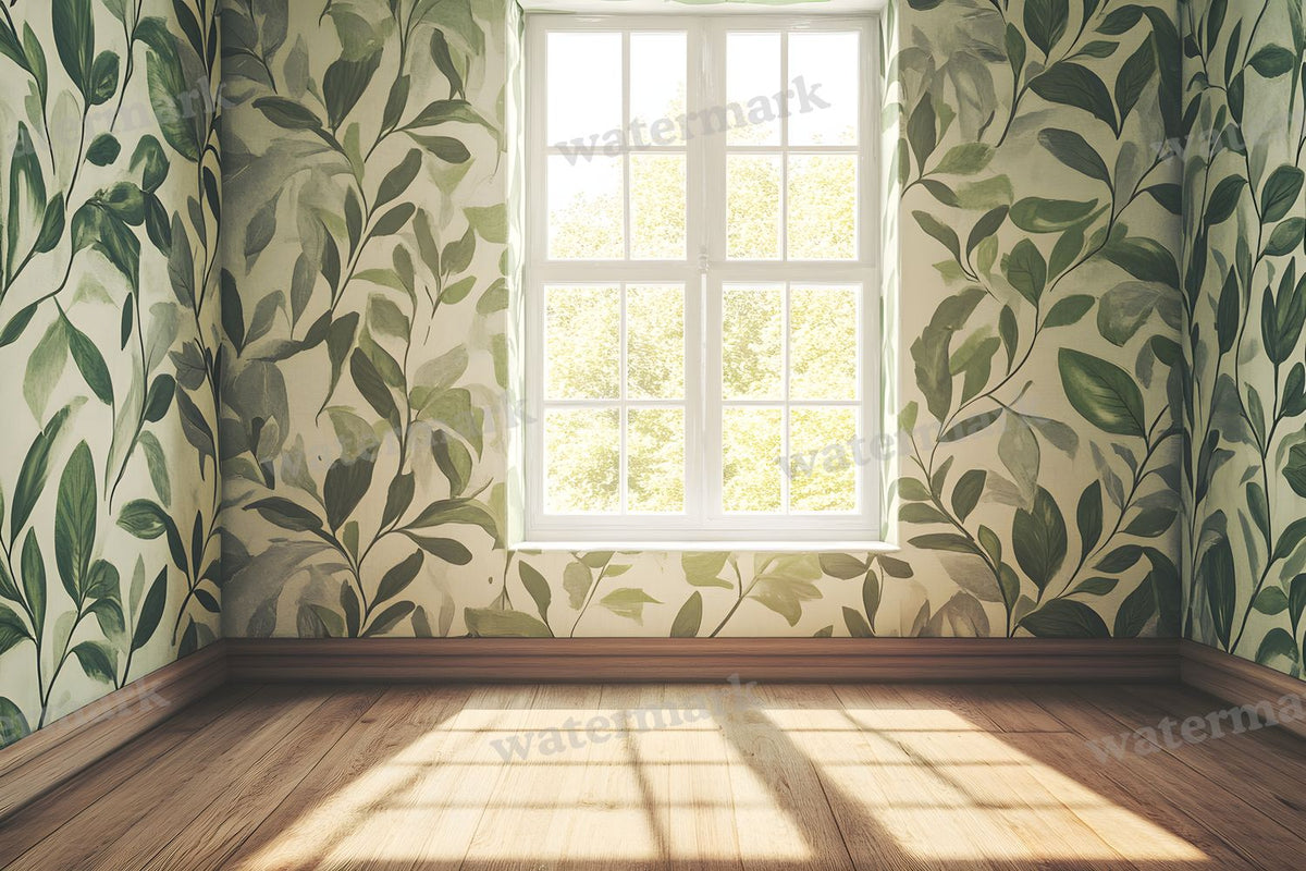Botanical Window View Backdrop Images