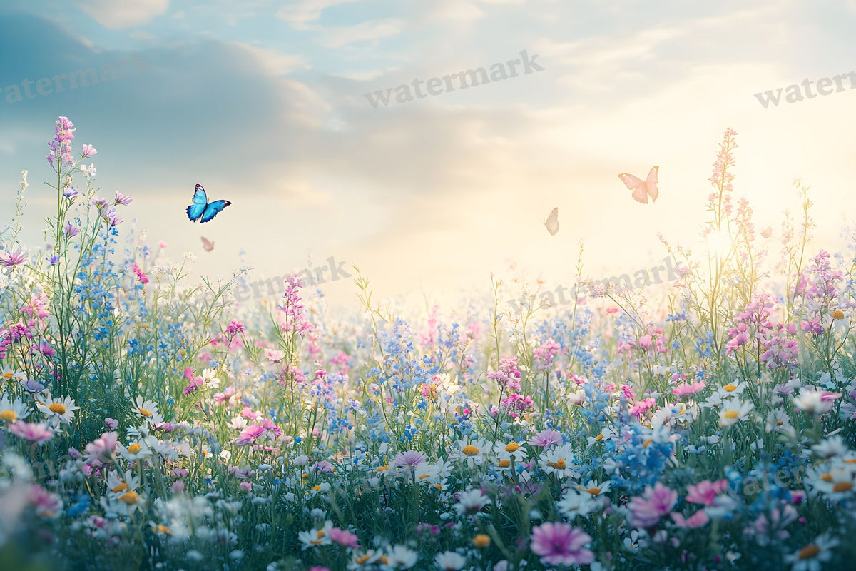 Butterfly Meadow Backdrop Images